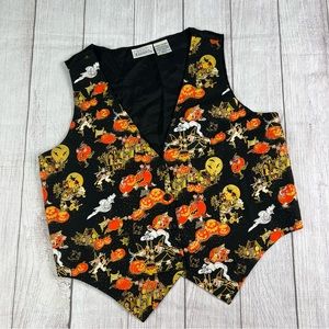 Basic Editions Vintage Halloween Sleeveless Vest Size Large
